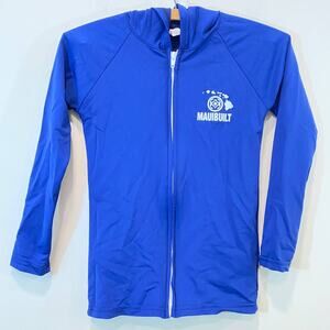 Mauibuilt Blue Hooded Long Sleeve Sun Protection Rash ward Medium 6y